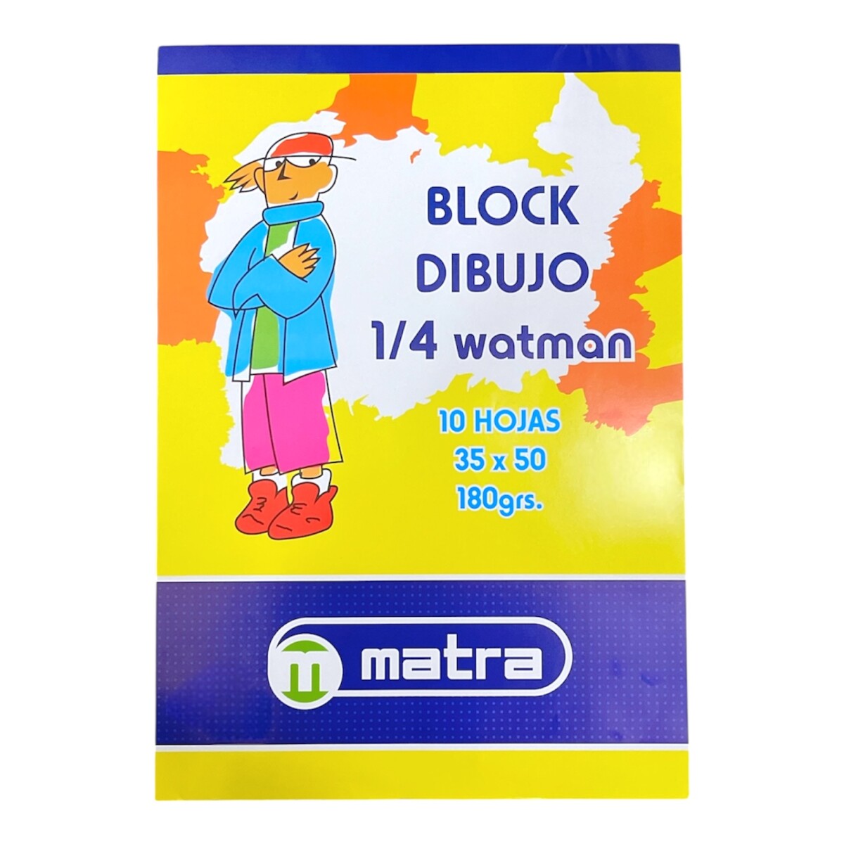 Block de Hojas x10 Premium 1/4 Watman 180 grs 