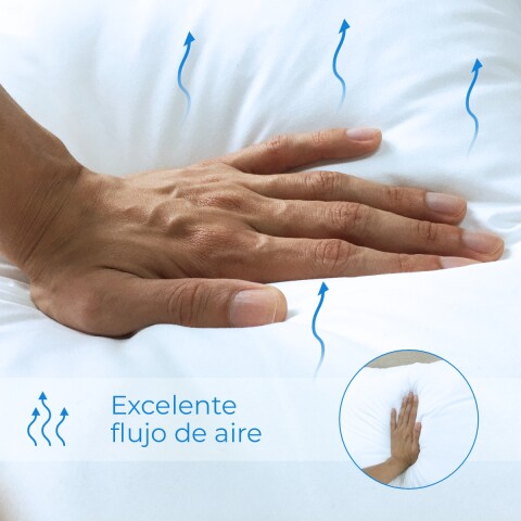 Almohada 100% Cotton Touch LAT Hipoalergénica Color Blanco Almohada 100% Cotton Touch LAT Hipoalergénica Color Blanco