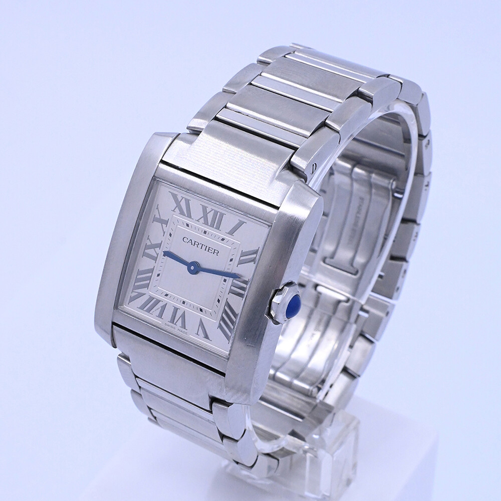 Cartier Tank Francaise mediano WSTA0074 quartz caja de acero 27 mm año 2024 con caja y papeles. Cartier Tank Francaise mediano WSTA0074 quartz caja de acero 27 mm año 2024 con caja y papeles.