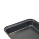 Asadera honda antiadherente rectangular 37,5x25,5x5 cm GRIS
