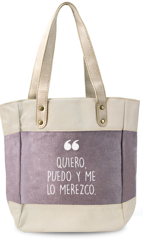 BOLSA MATERA ANDORRA UVA QUIERO, PUEDO Y ME LO MEREZCO
