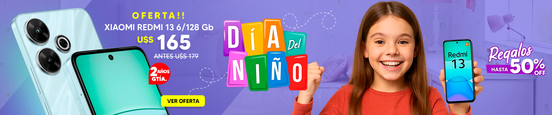 ¡Xiaomi Redmi 13 en oferta Día del Niño!
