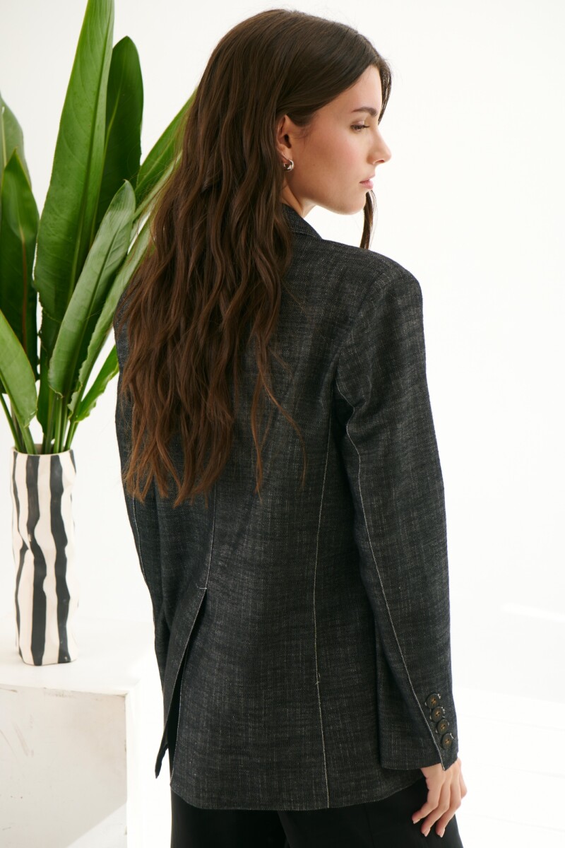 BLAZER JEAN LINO NEGRO
