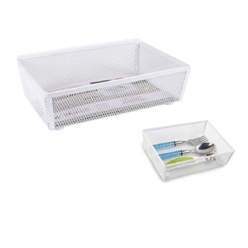 Organizador de Cajón Confortime Metálico Blanco 21,8x15,2 cm IN ORGANIZADOR METAL 21.8X15.24X5.2CM CONFORTIME