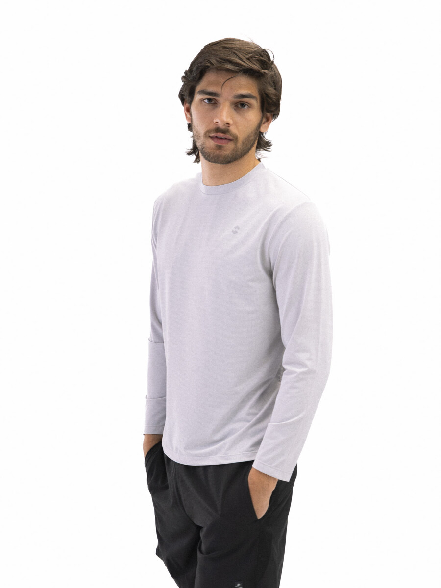 Remera M/L UV UPF Scandinavian - Gris Claro 