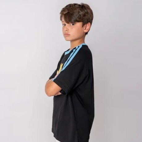 CAMISETA DE NIÑO SOL UY NEGRO TALLE 6 NEGRO