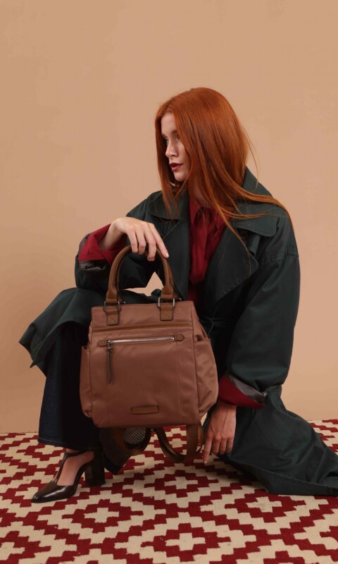 CARTERA MOCHILA VAINILLA CACAO