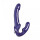 Gun Macizo Negro M Arnés Vibrador Azul