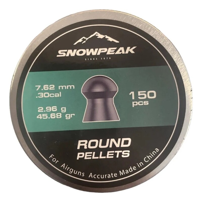 Chumbos Snowpeak 7,62mm 150pcs Chumbos Snowpeak 7,62mm 150pcs