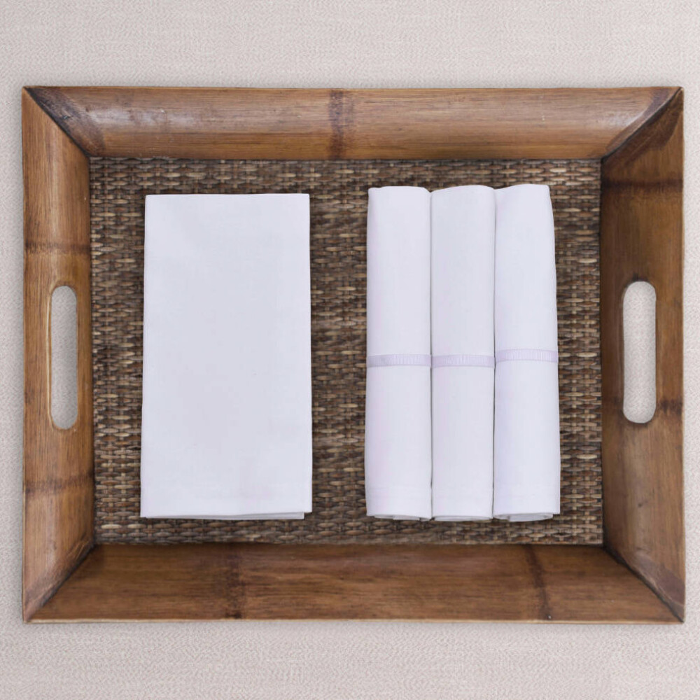Set x4 Servilletas Blanco