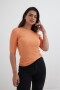 Sweater cuello bote NARANJA