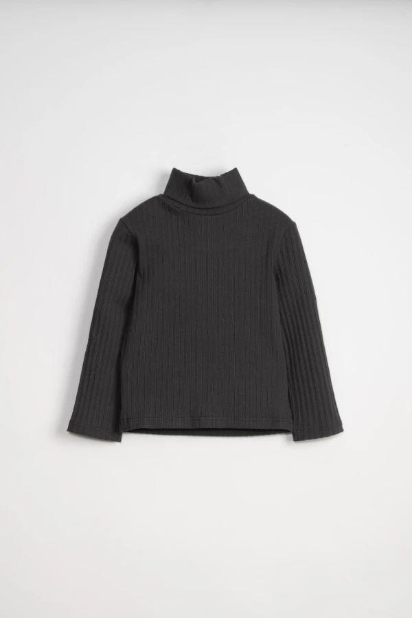 Polera rib Gris