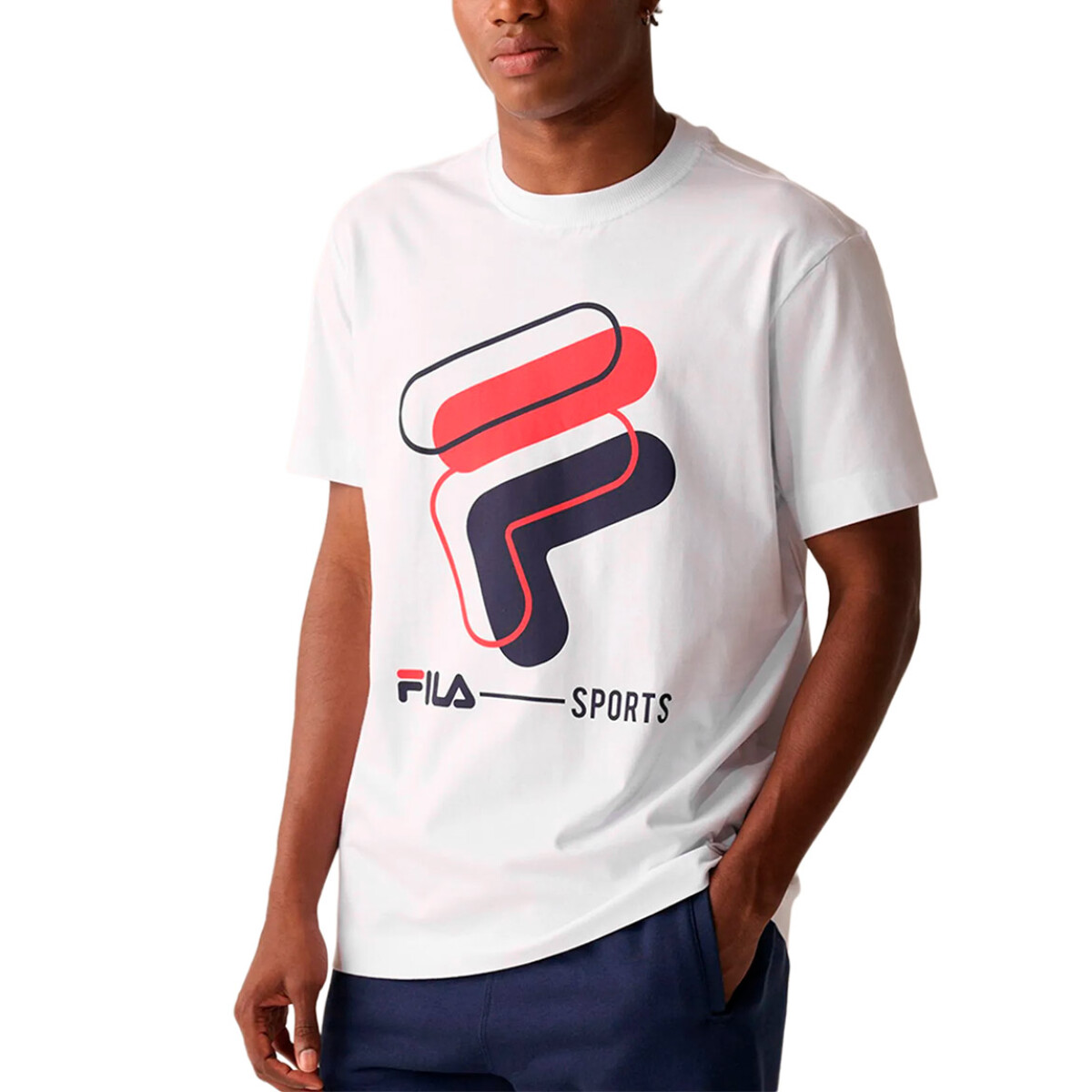 Fila Remera manga corta Comfort Hombre - Blanco - Blanco 