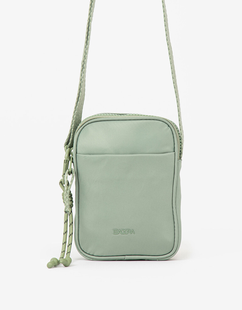 Complemento Marroquinería Nylon Pouch De Material Reciclado - Verde Claro
