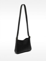 Bolso Bandolera Con Textura negro
