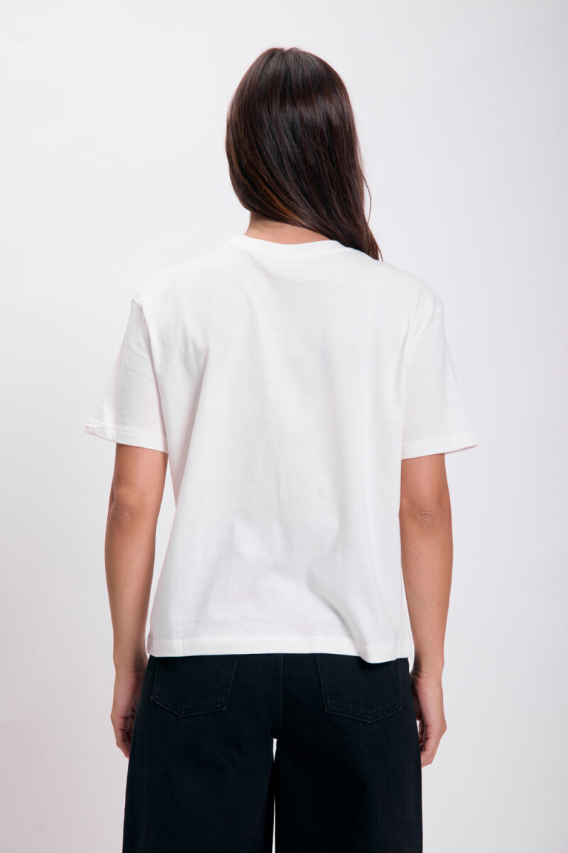 Remera estampa Born Blanco