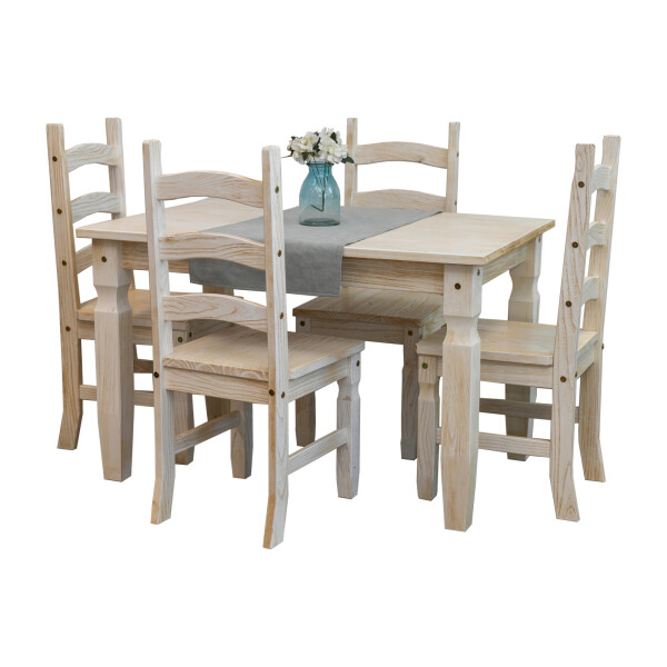 Juego de comedor 4 sillas Linea Bahía Juego de comedor 4 sillas Linea Bahía