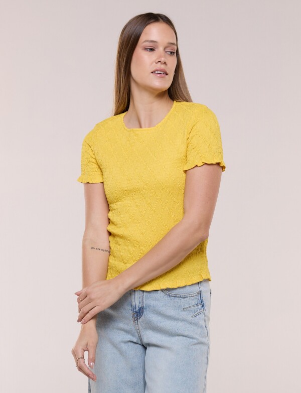 Blusa Smocked AMARILLO