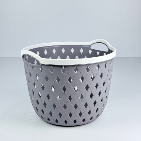 Canasto Organizador Multiuso Circular G – Gris Claro Canasto Organizador Multiuso Circular G – Gris Claro