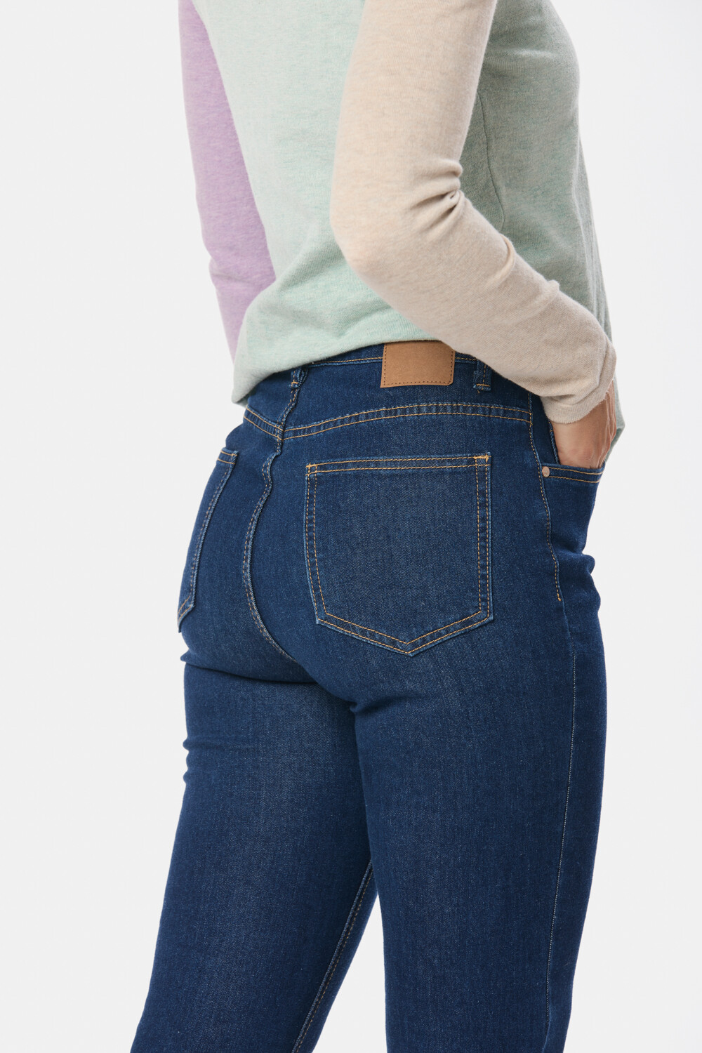 PANTALÓN DE JEAN SKINNY Azul Oscuro