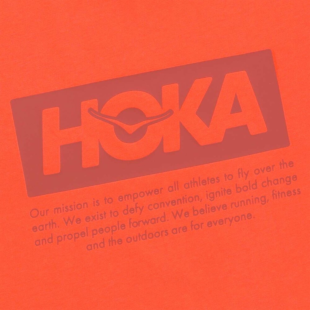 Hoka Remera manga corta Manifesto Gpx Tee Mujer - Naranja Naranja-Naranja
