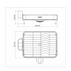 Escurridor de platos c/cubiertero acero inoxidable 61537/100 Escurridor de platos c/cubiertero acero inoxidable 61537/100