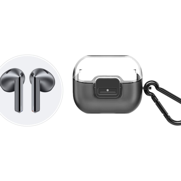 Funda Samsung Clip Case Transparente para Galaxy Buds3 y Buds3 Pro Funda Samsung Clip Case Transparente para Galaxy Buds3 y Buds3 Pro