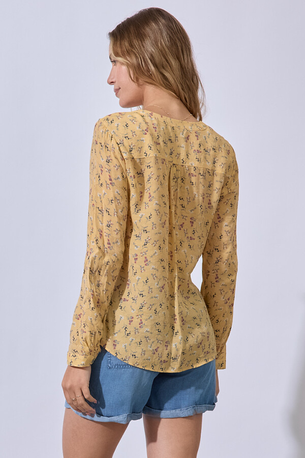 Blusa Gasa Prints AMARILLO/MULTI