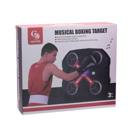 set de boxeo infantil con luz y sonido NEGRO