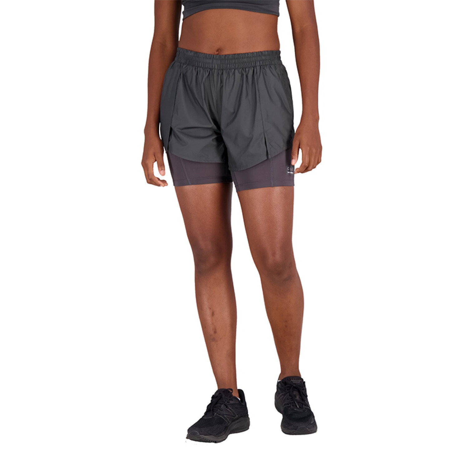 Short New Balance Impact Run Gris Fitpoint