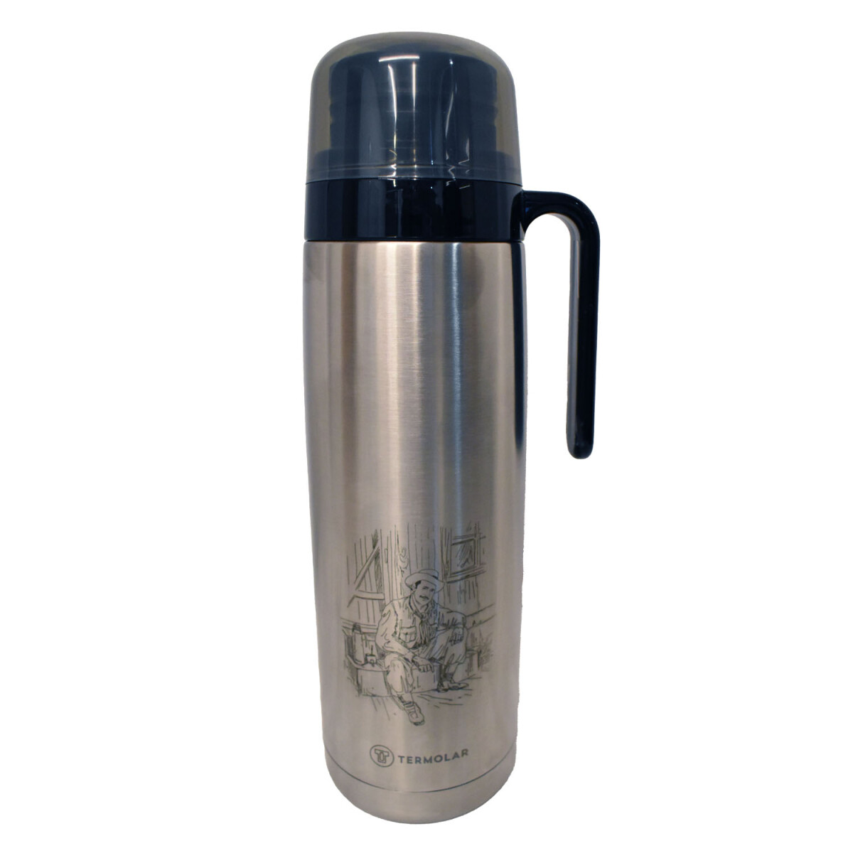Termo Termolar R-evolution 1lt - 5 Años De Garantía Acero - Plateado Gaucho 
