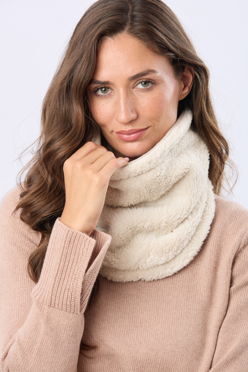 CUELLO POLAR Y SHERPA - Beige 