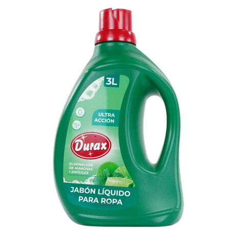 DETERGENTE LIQUIDO P/ROPA DURAX 3 LT (C) LIMON Y MENTA ULTRA ACCION DETERGENTE LIQUIDO P/ROPA DURAX 3 LT (C) LIMON Y MENTA ULTRA ACCION