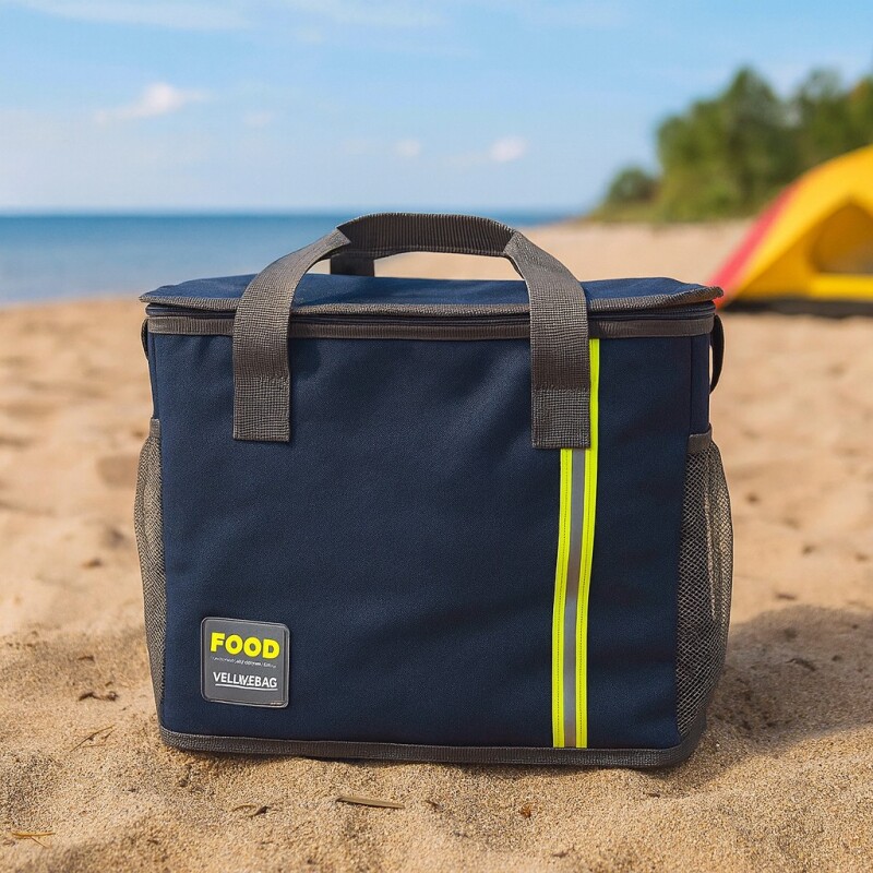 Bolso Conservador Térmico Impermeable 40×25×30 – Mantiene Frío/Calor Azul Navy