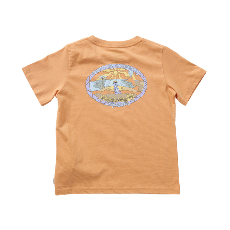 Remera Rip Curl Tube Town Scenic Tee Niño - Naranja Remera Rip Curl Tube Town Scenic Tee Niño - Naranja