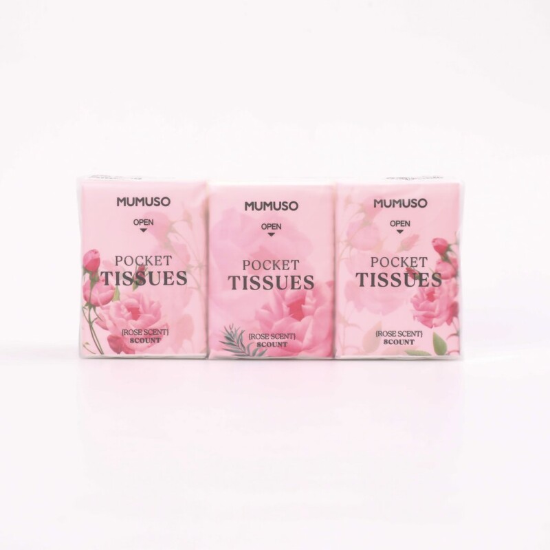 PAÑUELOS DE BOLSILLO CON AROMA A ROSA PAÑUELOS DE BOLSILLO CON AROMA A ROSA