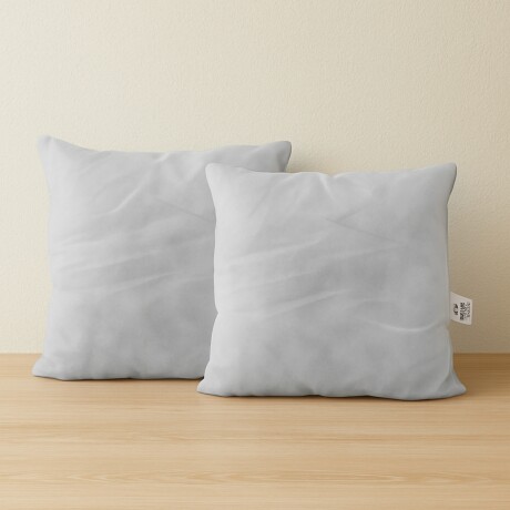 Set x2 relleno para almohadones comprimido 62 x 62cm BLANCO