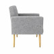 Conjunto Decorativo DALLAS 2 Poltronas + Puff color BOUCLE GRIS CINZA Conjunto Decorativo DALLAS 2 Poltronas + Puff color BOUCLE GRIS CINZA
