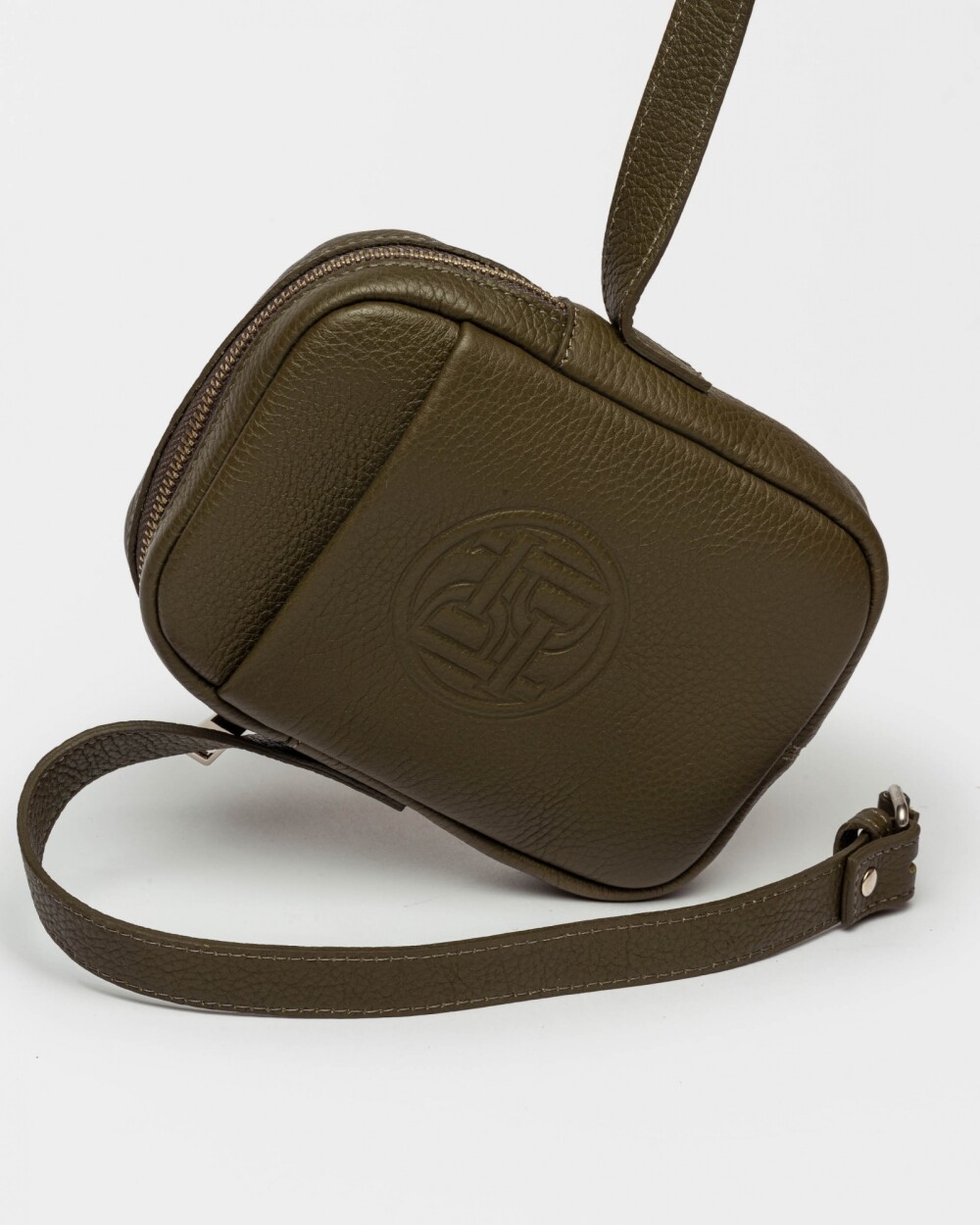 Mini Bag Haze En Cuero Graneado Verde
