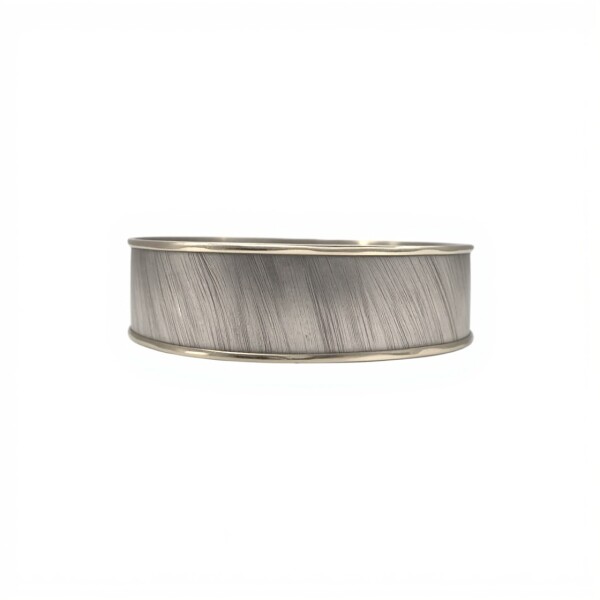 Esclava rayada con borde ancha-Plata y Oro-Sin piedra-ES5012 sinpiedra