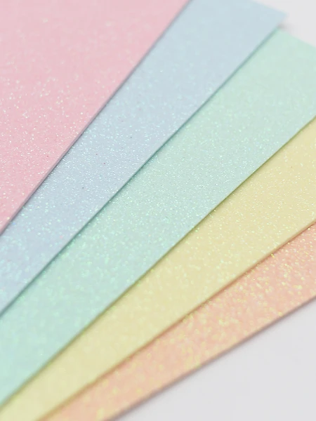 BLOCK GOMA EVA PASTEL C/ GLITTER A4 PACK X 5. MULTICOLOR