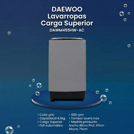 "Lavarropas carga superior 4 Color gris