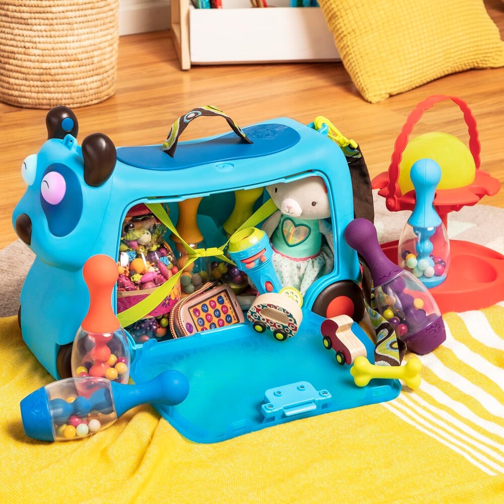 valija 2 en 1 buggy b toys perrito azul