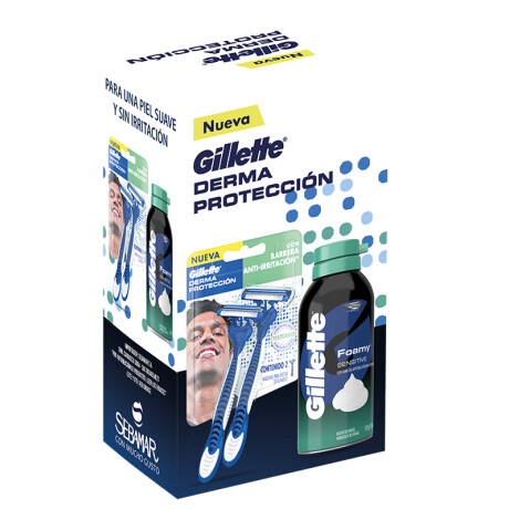 Gillette Pack dermo x2 + Foamy 175 g Gillette Pack dermo x2 + Foamy 175 g