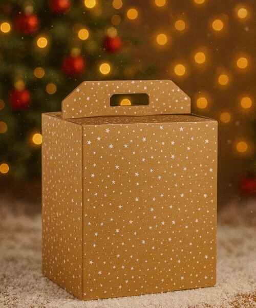 Porta panettone + botella. 33x25x35 cm - 36542 - GALAXY Porta panettone + botella. 33x25x35 cm - 36542 - GALAXY