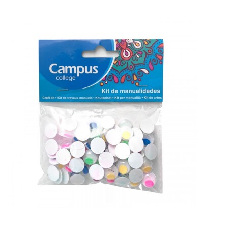 Confetti Campus Ojitos colores 12 mm x 80 Confetti Campus Ojitos colores 12 mm x 80