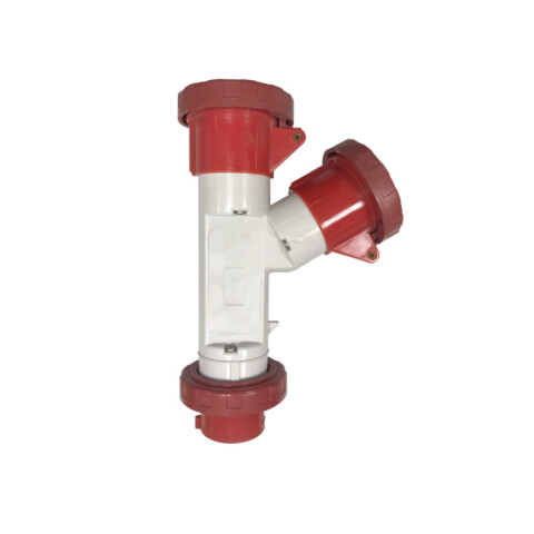 Adaptador múltiple ind, ficha: 3P+T, salidas: 2 3P+T, 16A-400V, IP67 GG4006