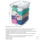 Caja organizadora 14 lts TRANSPARENTE