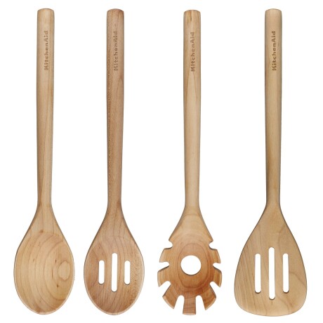 Set x 4 utensilios de madera bamboo KitchenAid Set x 4 utensilios de madera bamboo KitchenAid