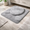 Set alfombras microfibra para baño 3 piezas Set alfombras microfibra para baño 3 piezas